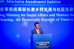 Timor-Leste participa no Fórum Global sobre Redução da Pobreza e Desenvolvimento e reforça cooperação com a China