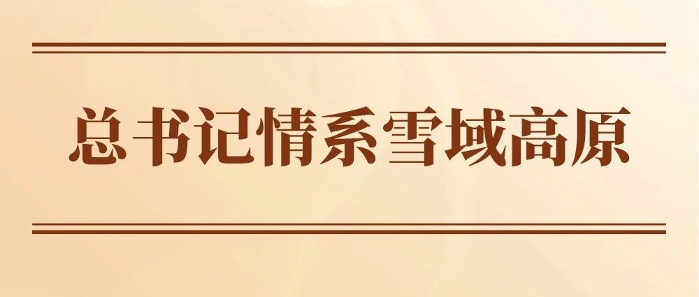 学习手记丨总书记情系雪域高原