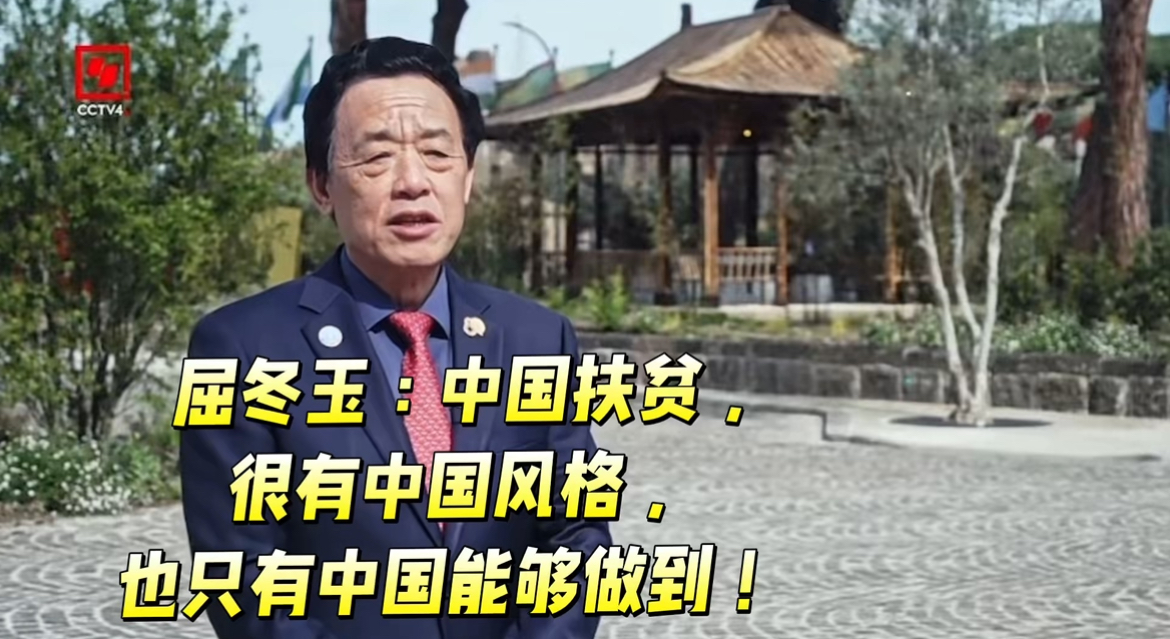 屈冬玉：中国扶贫，很有中国风格，也只有中国能够做到！